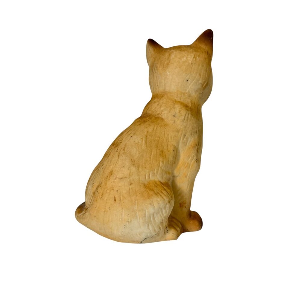 This charming pieceVintage Japan Porcelain Yellow Cat Captivating Eyes Figurines - Picture 6 of 12